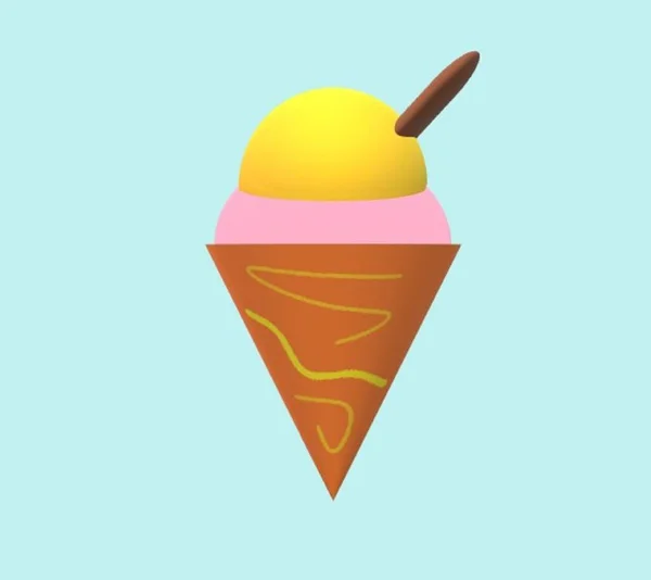 Мороженое Конусе — стоковое фото