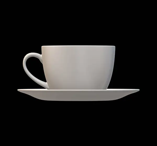 ソーサーの上のコーヒーカップ — ストック写真