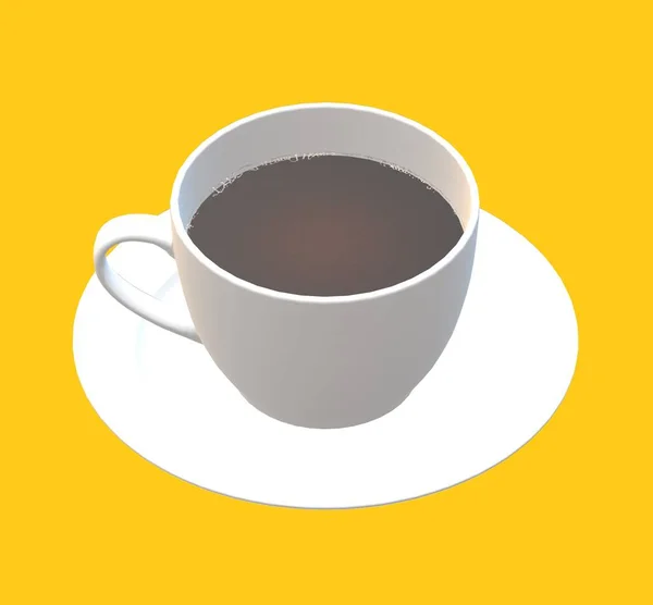 ソーサーの上のコーヒーカップ — ストック写真