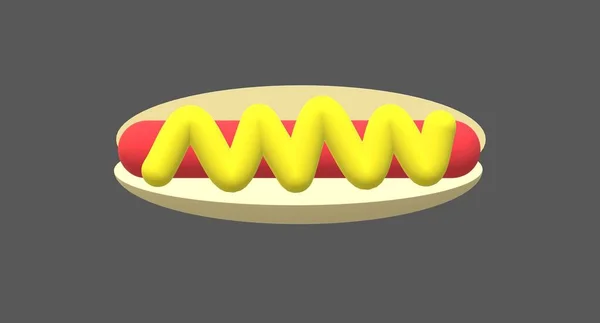 Worstmosterdsaus Van Hotdog — Stockfoto