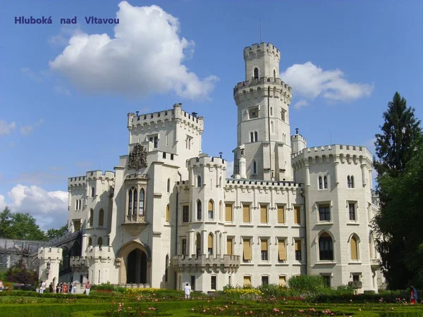 Schloss Hluboka Nad Vltavou — Stockfoto