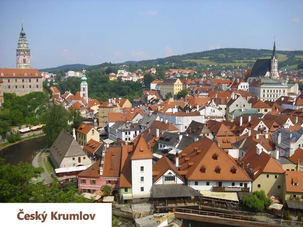 Pocztówka Cesky Krumlov — Zdjęcie stockowe