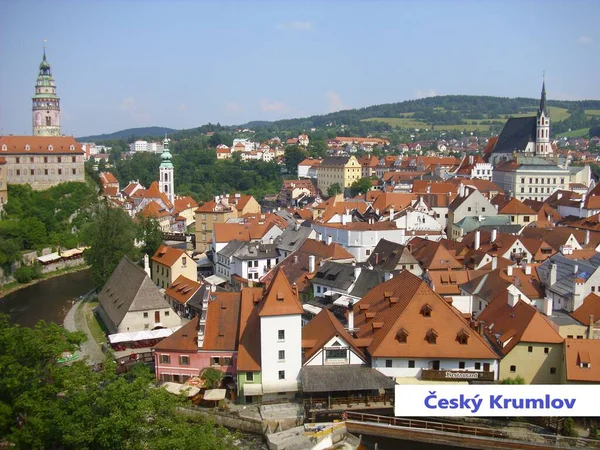 Pocztówka Cesky Krumlov — Zdjęcie stockowe