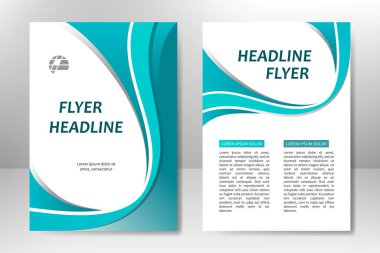 İş broşürü, broşür, poster, broşür, kitapçık, sunum, yıllık rapor, dergi kapağı, takım eğitimi için mavi vektör şablonu tasarımı. A4