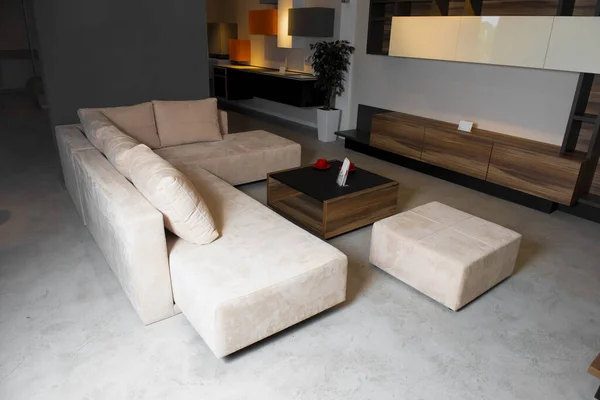 Expensive Living Room Table Sofa — Stock Photo, Image