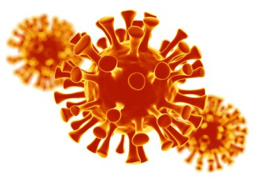 Coronavirus SARS 'ın mikroskobik görüntüsü