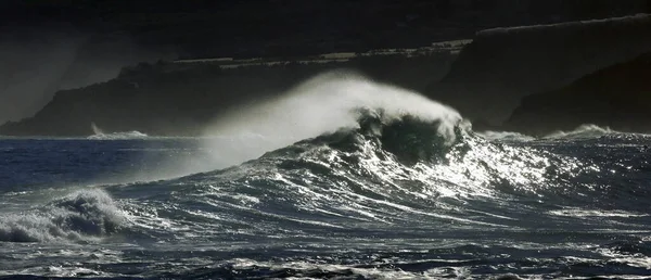 Onde Atlantiche Bellezza Potenza Della Natura — Foto Stock