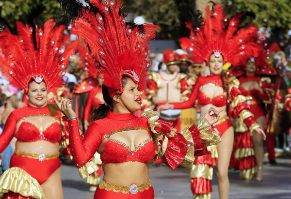 Carnaval Anual Tenerife España Febrero 2020 — Foto de Stock