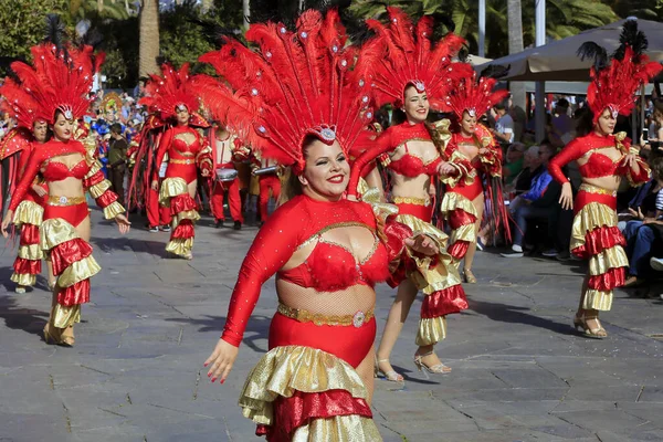 Carnaval Anual Tenerife Espanha Fevereiro 2020 — Fotografia de Stock