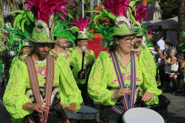 Yıllık karnaval S.C.Tenerife, İspanya, Şubat 2020