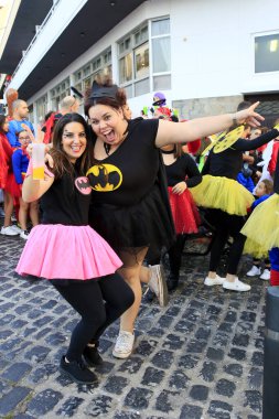 Yıllık karnaval S.C.Tenerife, İspanya, Şubat 2020