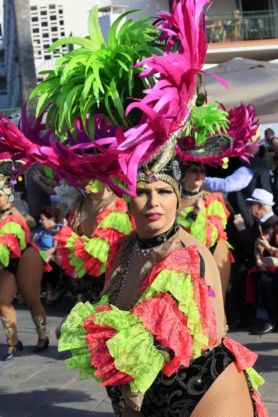 Carnevale Annuale Tenerife Spagna Febbraio 2020 — Foto Stock