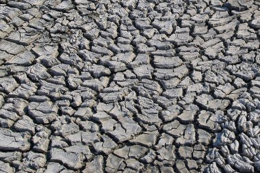 Çatlak, arkaplan ve desenli kuru bir arazi.