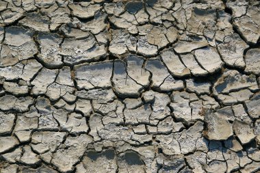 Çatlak, arkaplan ve desenli kuru bir arazi.