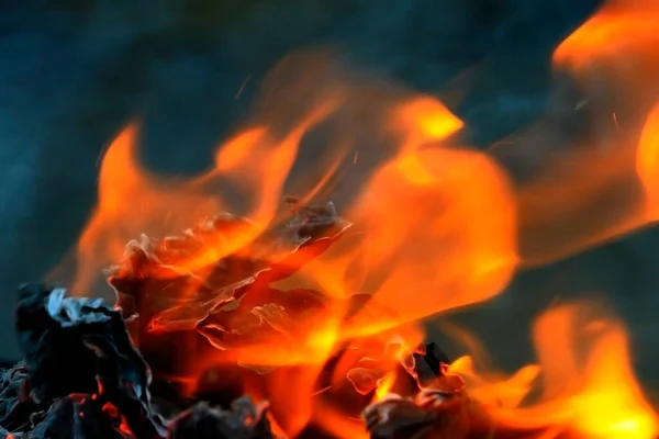 Język Ognia Zaplecza Tekstury — Zdjęcie stockowe