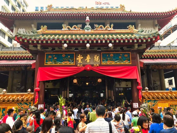 Chinese Temple Kwan Thong Famous Tourist Attraction Popular Place Prayer — Stock Photo, Image