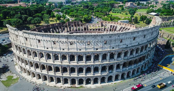Вид Воздуха Знаменитый Колизей Риме — стоковое фото