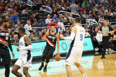 Orlando Magic, 2 Mart 2020 tarihinde Orlando Florida 'daki Amway Center' da Portland Trailblazers 'a ev sahipliği yaptı. Fotoğraf: Marty Jean-Louis