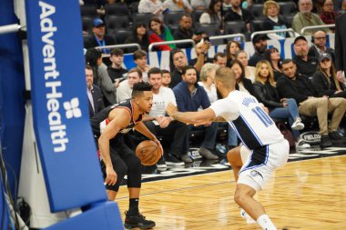 Orlando Magic, 2 Mart 2020 tarihinde Orlando Florida 'daki Amway Center' da Portland Trailblazers 'a ev sahipliği yaptı. Fotoğraf: Marty Jean-Louis