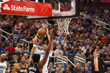 Orlando Magic, 2 Mart 2020 tarihinde Orlando Florida 'daki Amway Center' da Portland Trailblazers 'a ev sahipliği yaptı. Fotoğraf: Marty Jean-Louis