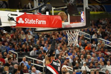 Orlando Magic, 2 Mart 2020 tarihinde Orlando Florida 'daki Amway Center' da Portland Trailblazers 'a ev sahipliği yaptı. Fotoğraf: Marty Jean-Louis