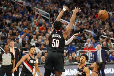 Orlando Magic, 2 Mart 2020 tarihinde Orlando Florida 'daki Amway Center' da Portland Trailblazers 'a ev sahipliği yaptı. Fotoğraf: Marty Jean-Louis