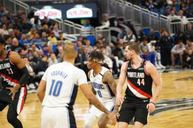 Orlando Magic, 2 Mart 2020 tarihinde Orlando Florida 'daki Amway Center' da Portland Trailblazers 'a ev sahipliği yaptı. Fotoğraf: Marty Jean-Louis