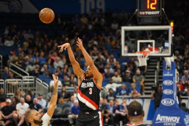 Orlando Magic, 2 Mart 2020 tarihinde Orlando Florida 'daki Amway Center' da Portland Trailblazers 'a ev sahipliği yaptı. Fotoğraf: Marty Jean-Louis