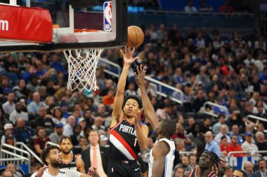 Orlando Magic, 2 Mart 2020 tarihinde Orlando Florida 'daki Amway Center' da Portland Trailblazers 'a ev sahipliği yaptı. Fotoğraf: Marty Jean-Louis