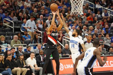 Orlando Magic, 2 Mart 2020 tarihinde Orlando Florida 'daki Amway Center' da Portland Trailblazers 'a ev sahipliği yaptı. Fotoğraf: Marty Jean-Louis