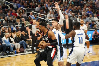 Orlando Magic, 2 Mart 2020 tarihinde Orlando Florida 'daki Amway Center' da Portland Trailblazers 'a ev sahipliği yaptı. Fotoğraf: Marty Jean-Louis