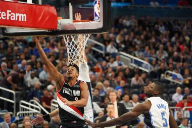Orlando Magic, 2 Mart 2020 tarihinde Orlando Florida 'daki Amway Center' da Portland Trailblazers 'a ev sahipliği yaptı. Fotoğraf: Marty Jean-Louis