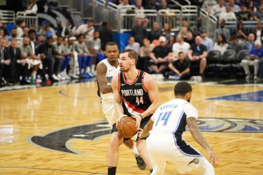 Orlando Magic, 2 Mart 2020 tarihinde Orlando Florida 'daki Amway Center' da Portland Trailblazers 'a ev sahipliği yaptı. Fotoğraf: Marty Jean-Louis