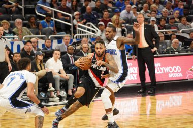 Orlando Magic, 2 Mart 2020 tarihinde Orlando Florida 'daki Amway Center' da Portland Trailblazers 'a ev sahipliği yaptı. Fotoğraf: Marty Jean-Louis