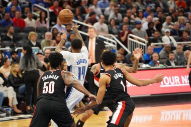 Orlando Magic, 2 Mart 2020 tarihinde Orlando Florida 'daki Amway Center' da Portland Trailblazers 'a ev sahipliği yaptı. Fotoğraf: Marty Jean-Louis