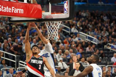 Orlando Magic, 2 Mart 2020 tarihinde Orlando Florida 'daki Amway Center' da Portland Trailblazers 'a ev sahipliği yaptı. Fotoğraf: Marty Jean-Louis