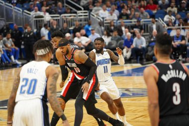 Orlando Magic, 2 Mart 2020 tarihinde Orlando Florida 'daki Amway Center' da Portland Trailblazers 'a ev sahipliği yaptı. Fotoğraf: Marty Jean-Louis