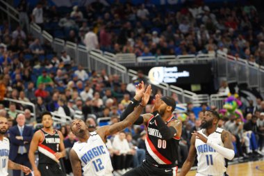 Orlando Magic, 2 Mart 2020 tarihinde Orlando Florida 'daki Amway Center' da Portland Trailblazers 'a ev sahipliği yaptı. Fotoğraf: Marty Jean-Louis