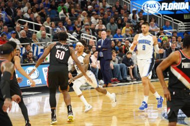 Orlando Magic, 2 Mart 2020 tarihinde Orlando Florida 'daki Amway Center' da Portland Trailblazers 'a ev sahipliği yaptı. Fotoğraf: Marty Jean-Louis