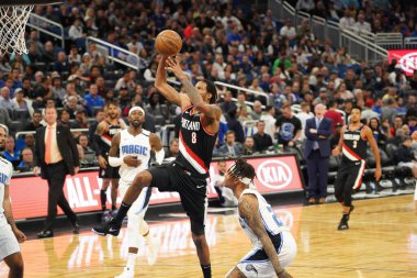 Orlando Magic, 2 Mart 2020 tarihinde Orlando Florida 'daki Amway Center' da Portland Trailblazers 'a ev sahipliği yaptı. Fotoğraf: Marty Jean-Louis