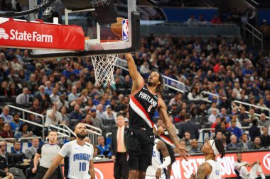 Orlando Magic, 2 Mart 2020 tarihinde Orlando Florida 'daki Amway Center' da Portland Trailblazers 'a ev sahipliği yaptı. Fotoğraf: Marty Jean-Louis