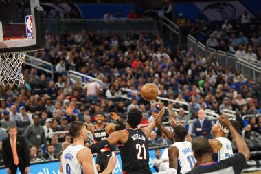 Orlando Magic, 2 Mart 2020 tarihinde Orlando Florida 'daki Amway Center' da Portland Trailblazers 'a ev sahipliği yaptı. Fotoğraf: Marty Jean-Louis