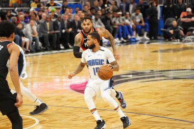 Orlando Magic, 2 Mart 2020 tarihinde Orlando Florida 'daki Amway Center' da Portland Trailblazers 'a ev sahipliği yaptı. Fotoğraf: Marty Jean-Louis