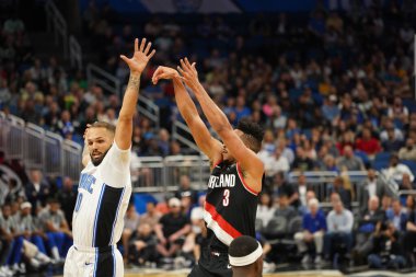 Orlando Magic, 2 Mart 2020 tarihinde Orlando Florida 'daki Amway Center' da Portland Trailblazers 'a ev sahipliği yaptı. Fotoğraf: Marty Jean-Louis