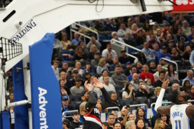 Orlando Magic, 2 Mart 2020 tarihinde Orlando Florida 'daki Amway Center' da Portland Trailblazers 'a ev sahipliği yaptı. Fotoğraf: Marty Jean-Louis