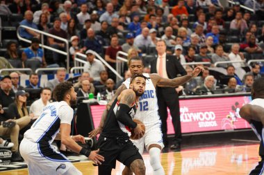 Orlando Magic, 2 Mart 2020 tarihinde Orlando Florida 'daki Amway Center' da Portland Trailblazers 'a ev sahipliği yaptı. Fotoğraf: Marty Jean-Louis