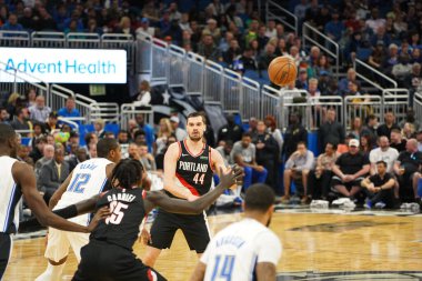 Orlando Magic, 2 Mart 2020 tarihinde Orlando Florida 'daki Amway Center' da Portland Trailblazers 'a ev sahipliği yaptı. Fotoğraf: Marty Jean-Louis