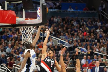 Orlando Magic, 2 Mart 2020 tarihinde Orlando Florida 'daki Amway Center' da Portland Trailblazers 'a ev sahipliği yaptı. Fotoğraf: Marty Jean-Louis