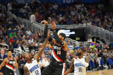 Orlando Magic, 2 Mart 2020 tarihinde Orlando Florida 'daki Amway Center' da Portland Trailblazers 'a ev sahipliği yaptı. Fotoğraf: Marty Jean-Louis
