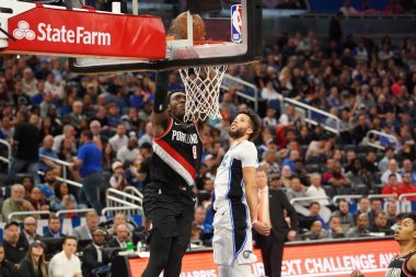 Orlando Magic, 2 Mart 2020 tarihinde Orlando Florida 'daki Amway Center' da Portland Trailblazers 'a ev sahipliği yaptı. Fotoğraf: Marty Jean-Louis